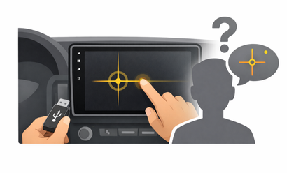 Android multimedya cihazda dokunmatik ekran sapmasi nasil duzeltilir?