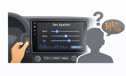 Android multimedya cihazda ses ayarları nasıl yapılır?
