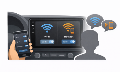 Android multimedya cihazda Wi‑Fi ve hotspot bağlantısı nasıl yapılır?