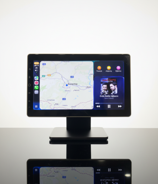 Anku RT100 4GB RAM 64GB Dahili Hafıza 10.3 Inch 90 Derece Döner QLED Araç Multimedya Sistemi